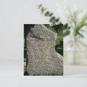 De steen van de rune buiten Kasteel Gripsholm Briefkaart (Staand voorkant)