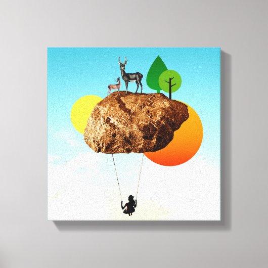 De steen van ons bestaan canvas afdruk (Voorkant)