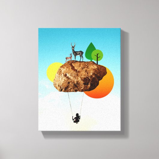 De steen van ons bestaan canvas afdruk (Voorkant)