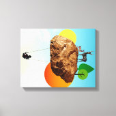 De steen van ons bestaan canvas afdruk (Voorkant)