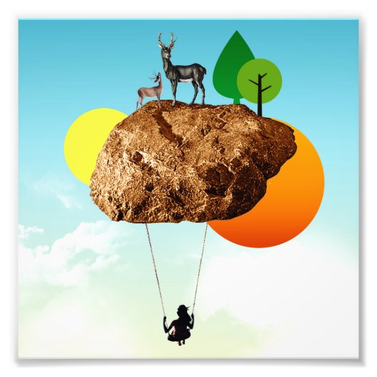 De steen van ons bestaan foto afdruk (Voorkant)