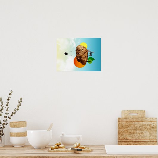 De steen van ons bestaan poster (Keuken)