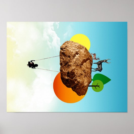 De steen van ons bestaan poster (Voorkant)