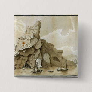 De steen van Quang-Yin Vierkante Button 5,1 Cm