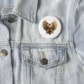 De Steenarend Ronde Button 5,7 Cm (In situ)