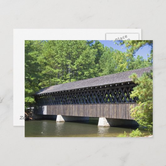 De steenberg bedekte brug bij Stone Briefkaart (Voorkant / Achterkant)