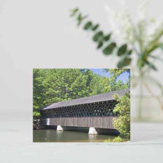 De steenberg bedekte brug bij Stone Briefkaart (Staand voorkant)