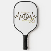 De Steenbok beat gaat op Pickleball Paddle (Achterkant)