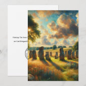 De steencirkel - Avebury Bedankkaart (Voorkant / Achterkant)
