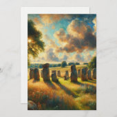 De steencirkel - Avebury Bedankkaart (Voorkant / Achterkant)