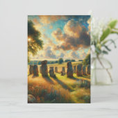 De steencirkel - Avebury Bedankkaart (Staand voorkant)