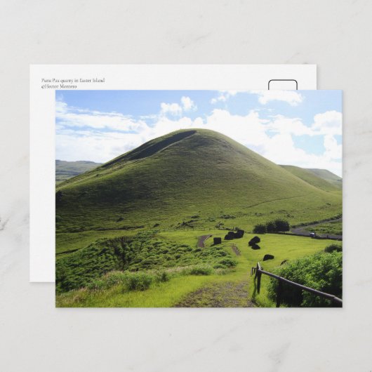 De steengroeve Puna Pau op Paaseiland Briefkaart (Voorkant / Achterkant)