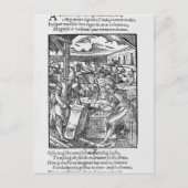 De steensnijder briefkaart (Voorkant)