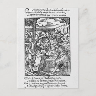 De steensnijder briefkaart