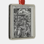 De steensnijder metalen ornament (Rechts)