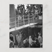 De "Steerage - Immigration Ship  1907" Briefkaart (Voorkant)