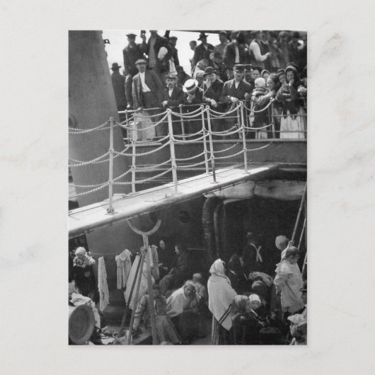 De "Steerage - Immigration Ship  1907" Briefkaart (Voorkant)