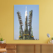 De steigers van de lancering worden opgeheven canvas afdruk (Insitu (Woonkamer))