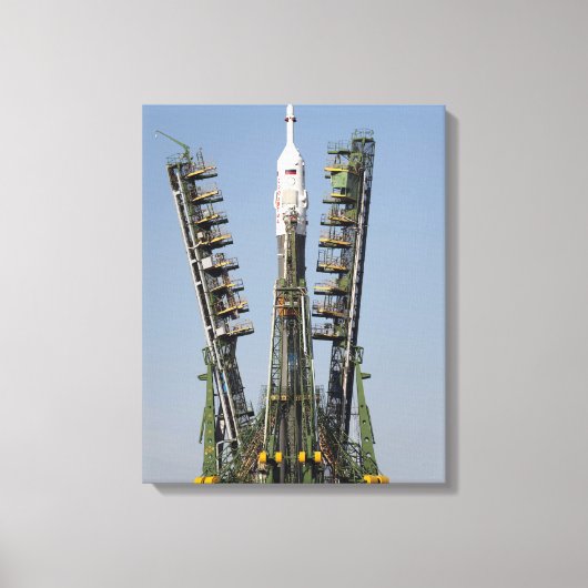 De steigers van de lancering worden opgeheven canvas afdruk (Voorkant)