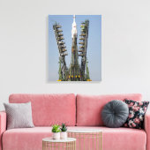 De steigers van de lancering worden opgeheven canvas afdruk (Insitu (Woonkamer))