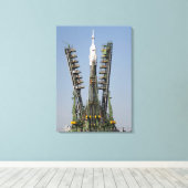 De steigers van de lancering worden opgeheven canvas afdruk (Insitu (Houten vloer))