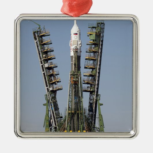 De steigers van de lancering worden opgeheven metalen ornament (Voorkant)