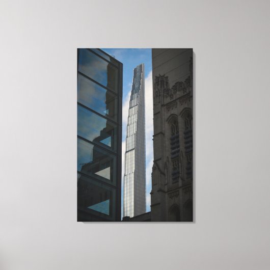 De Steinway Tower in New York Canvas Afdruk (Voorkant)