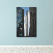 De Steinway Tower in New York Canvas Afdruk (Insitu (Houten vloer))