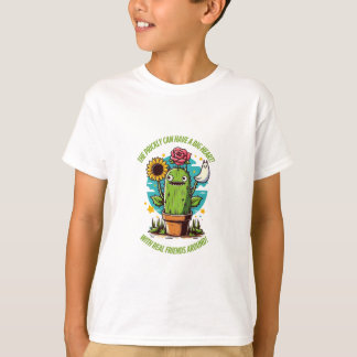 De stekelige cactus met een groot hart - Kawaii Sc T-shirt