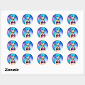 De Stellargroove Mizaki ronde Sticker #02 (Vel)