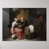 De stelling (1655) van David Ryckaert III Poster (Voorkant)