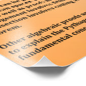 De stelling van Pythagoras Foto Afdruk (Hoek)