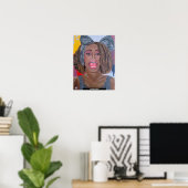 De stem Schilderij van Alfred Fox Poster (Thuiskantoor)