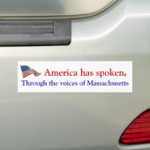De stem van Amerika Bumpersticker (Op auto)