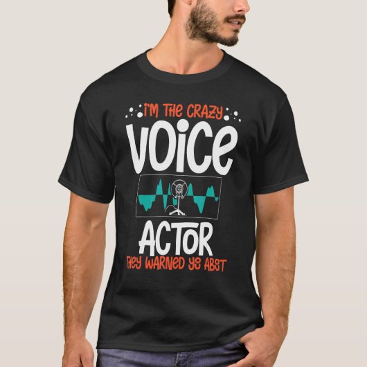 De Stem van de Actor over Actress Actrant Talent V T-shirt (Voorkant)