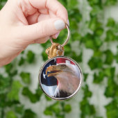 De stem van de Amerikaanse vrijheid Sleutelhanger (Hand)