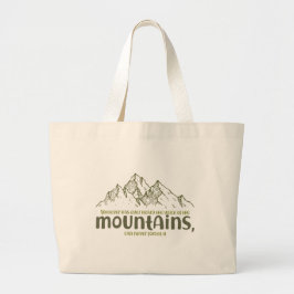 De Stem van de Bergen Grote Tote Bag