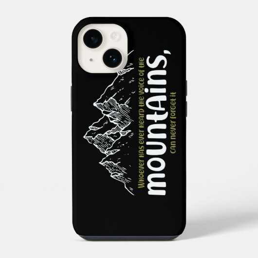 De Stem van de Bergen iPhone Hoesje (Achterkant)