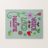 De stem van de Heer is Krachtige Bijbelversie Legpuzzel (Horizontaal)