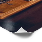 De stem van de hond humor van zijn meester perfect poster (Hoek)