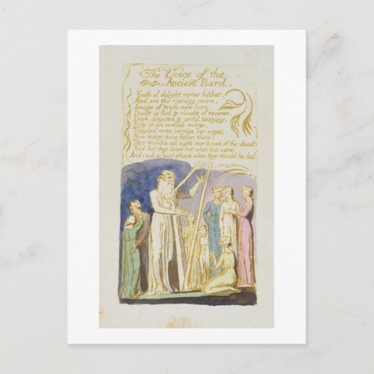 'De stem van de oude bard', bord 31 van 'dus' Briefkaart (Voorkant)