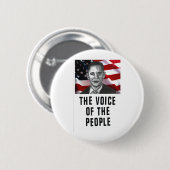 De stem van het volk ronde button 5,7 cm (Voorkant /achterkant)