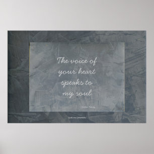 De Stem Van Je Hart Spreekt Tot Mijn Ziel - Poster