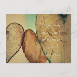 De stem van je hartwandelaars in mijn soep briefkaart