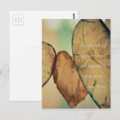 De stem van je hartwandelaars in mijn soep briefkaart (Voorkant / Achterkant)