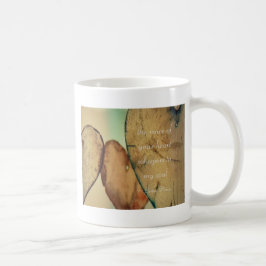 De stem van je hartwandelaars in mijn soep koffiemok