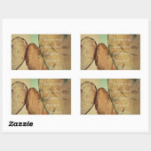 De stem van je hartwandelaars in mijn soep rechthoekige sticker (Vel)