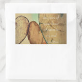 De stem van je hartwandelaars in mijn soep rechthoekige sticker (Tas)