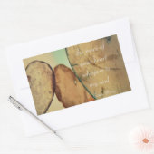 De stem van je hartwandelaars in mijn soep rechthoekige sticker (Envelop)