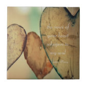 De stem van je hartwandelaars in mijn soep tegeltje (Voorkant)